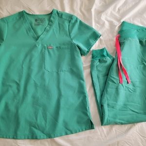 Figs surgical green zamora joggers Catarina set